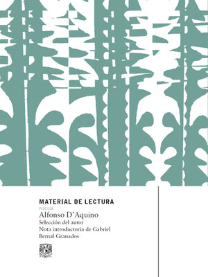 cover image of Material de lectura. Alfonso D'Aquino